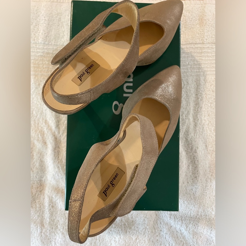 Paul Green Nicolette Heel. Champagne